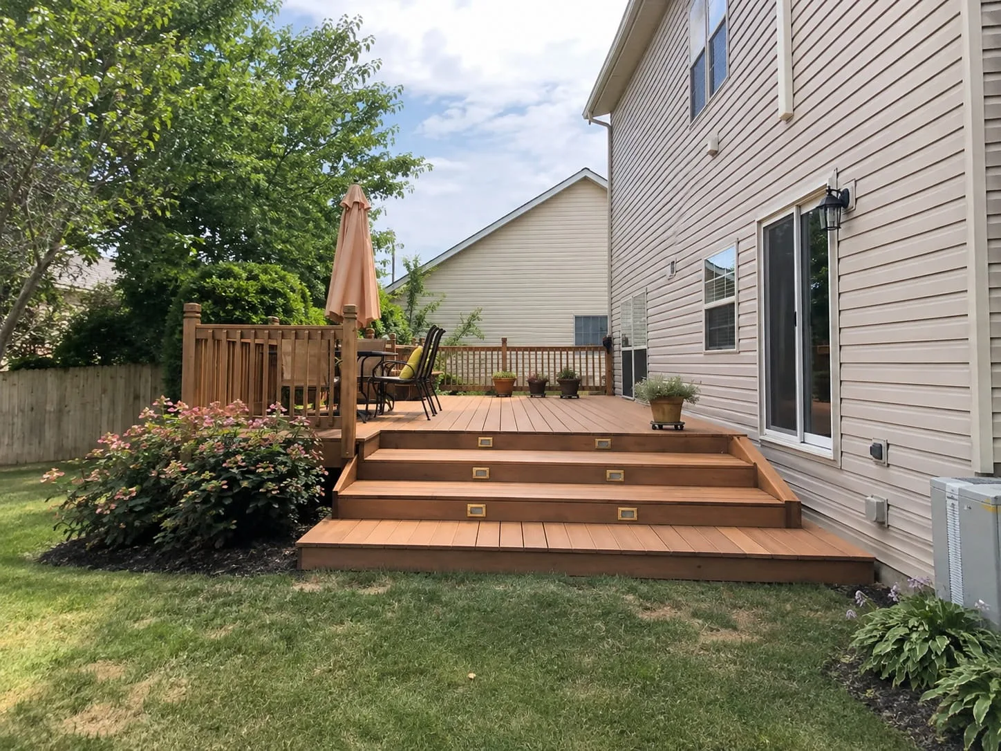 Timber deck built by our Christchurch decking contractors