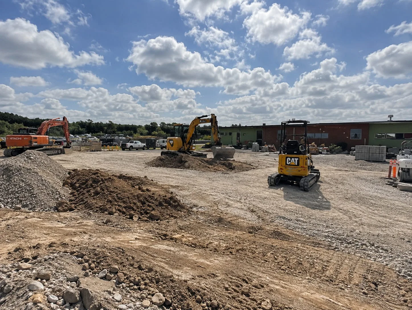 Site excavation underway on a Christchurch property