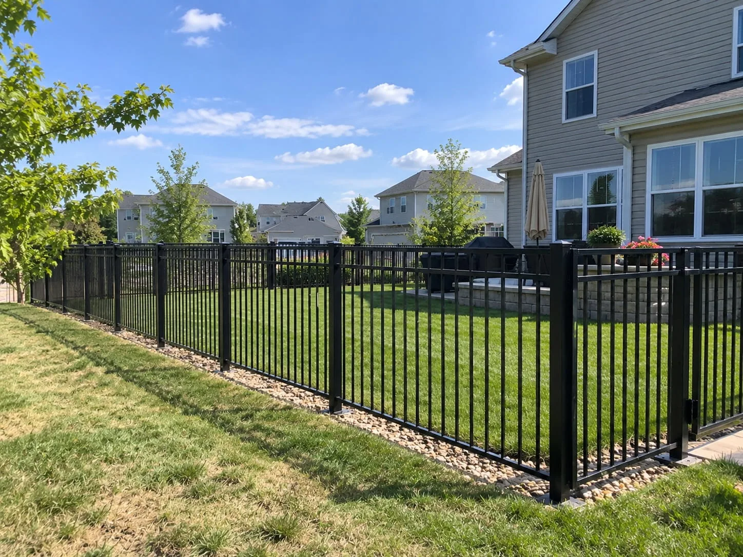 Iron gate and fence at a Christchurch property entrance