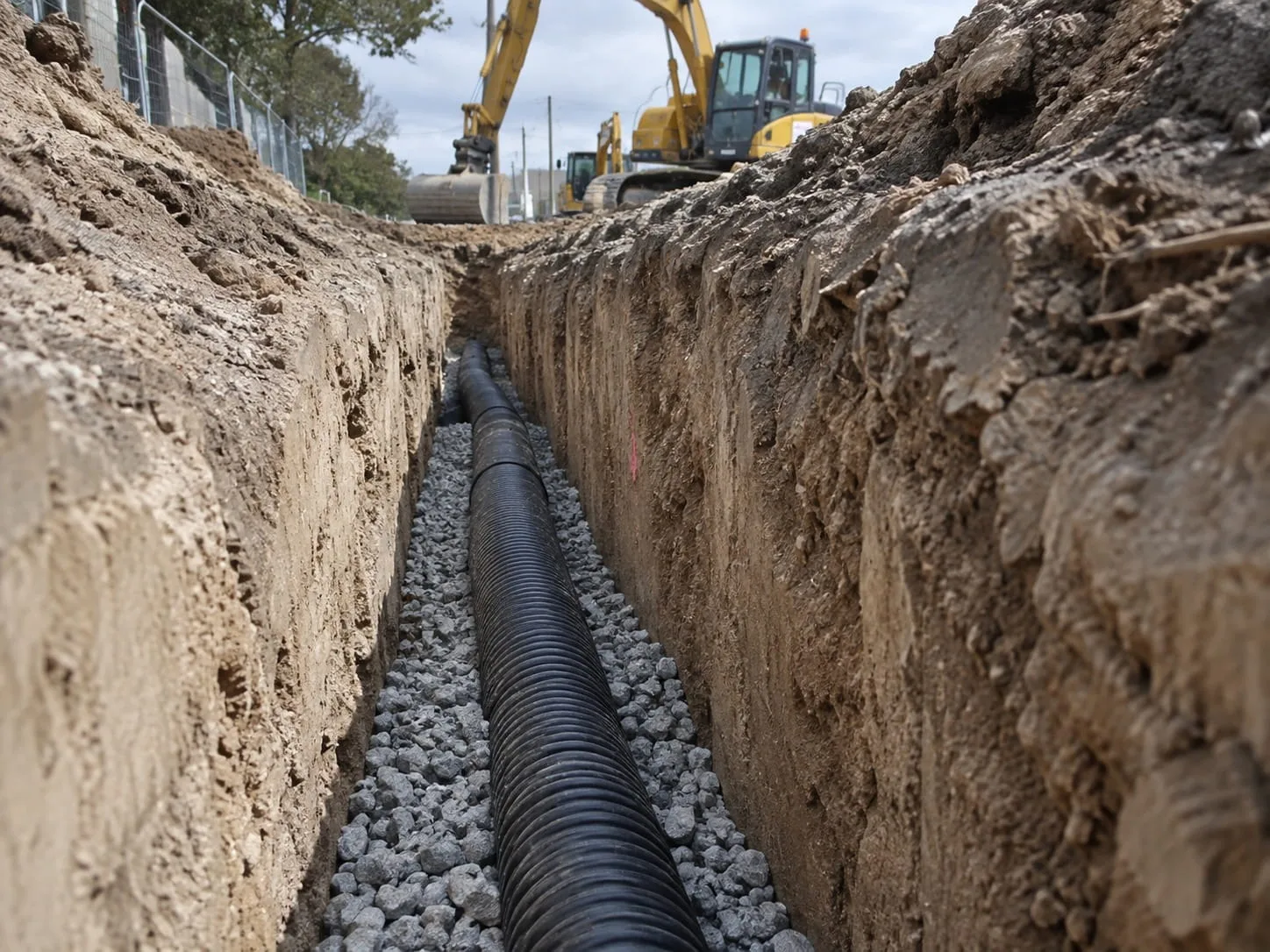 Land drainage on a Parklands property in Christchurch