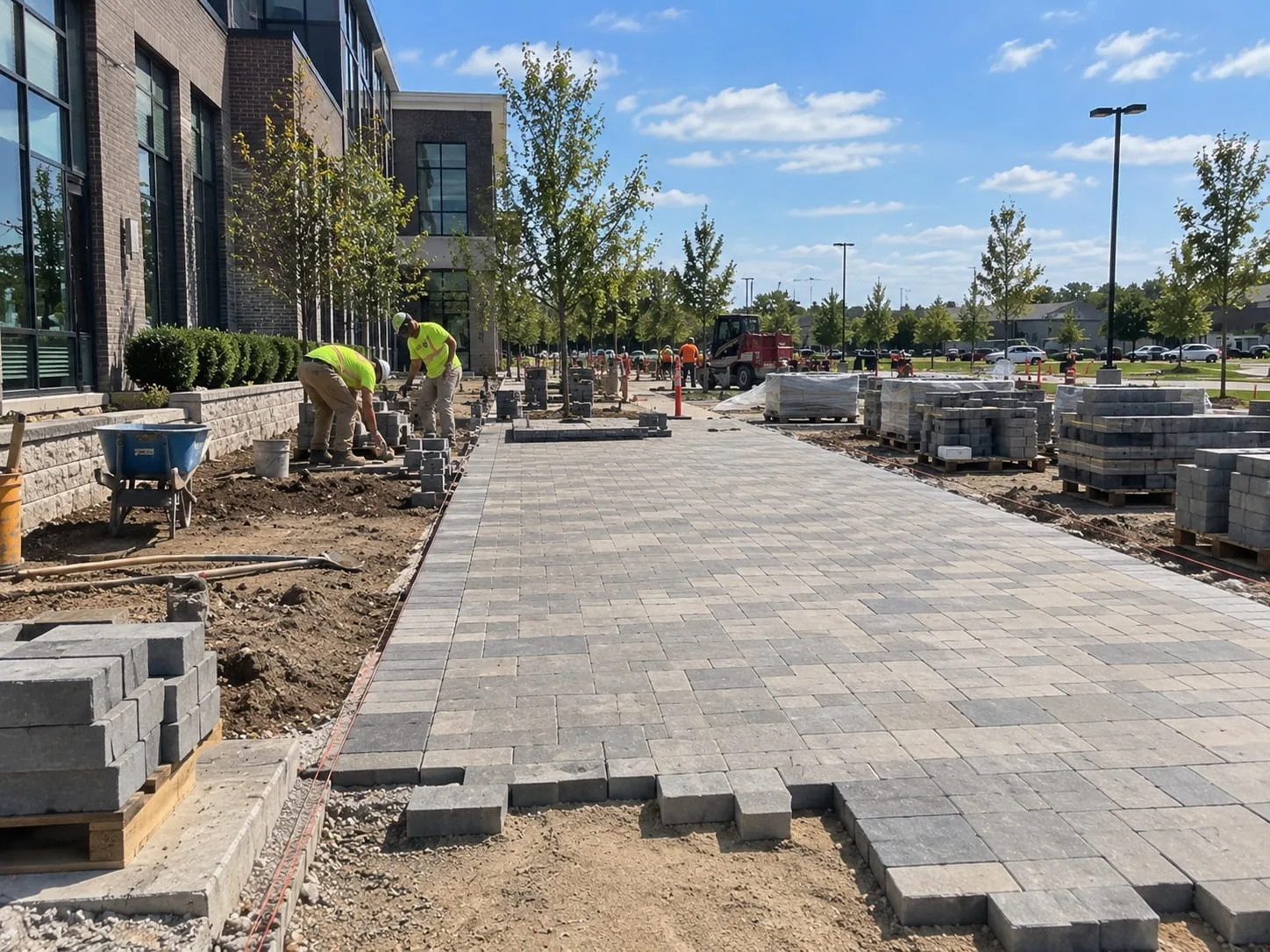 Paved driveway and path at a Christchurch property