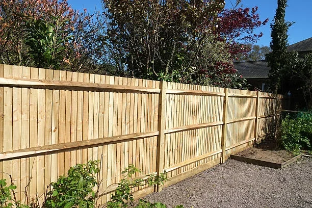 New timber fence enclosing a Christchurch garden